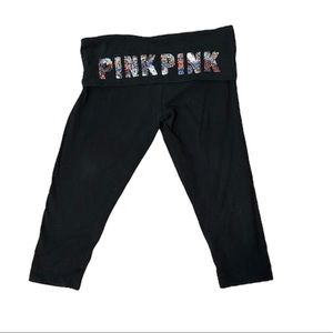 VS Pink Crop Yoga Pants